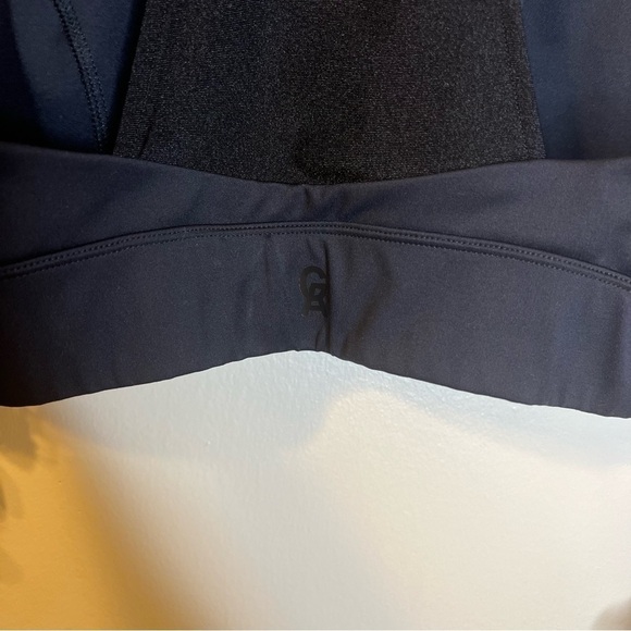 🌹Good American The Core Power Black Racerback Sports Bra Womens 4 Fitness Gym - Picture 6 of 6